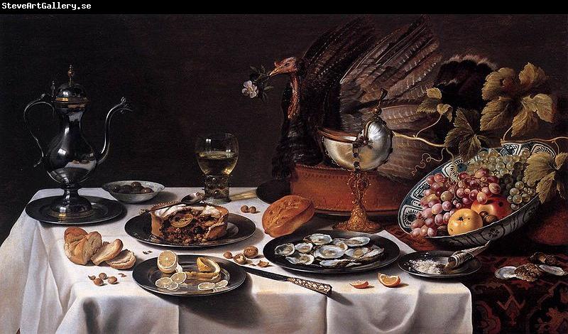 Pieter Claesz with Turkey Pie